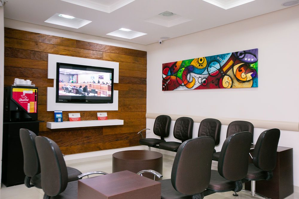 Sala de espera da clínica